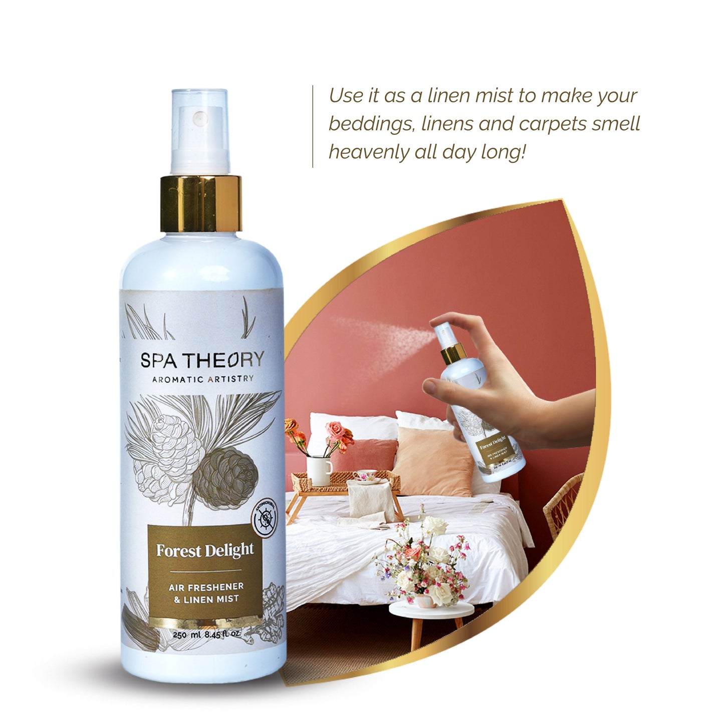 air freshener and linen mist spray bottle