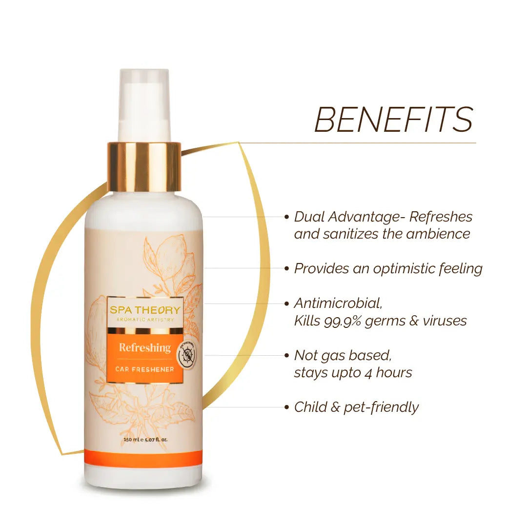 spa theory bottle of car freshener