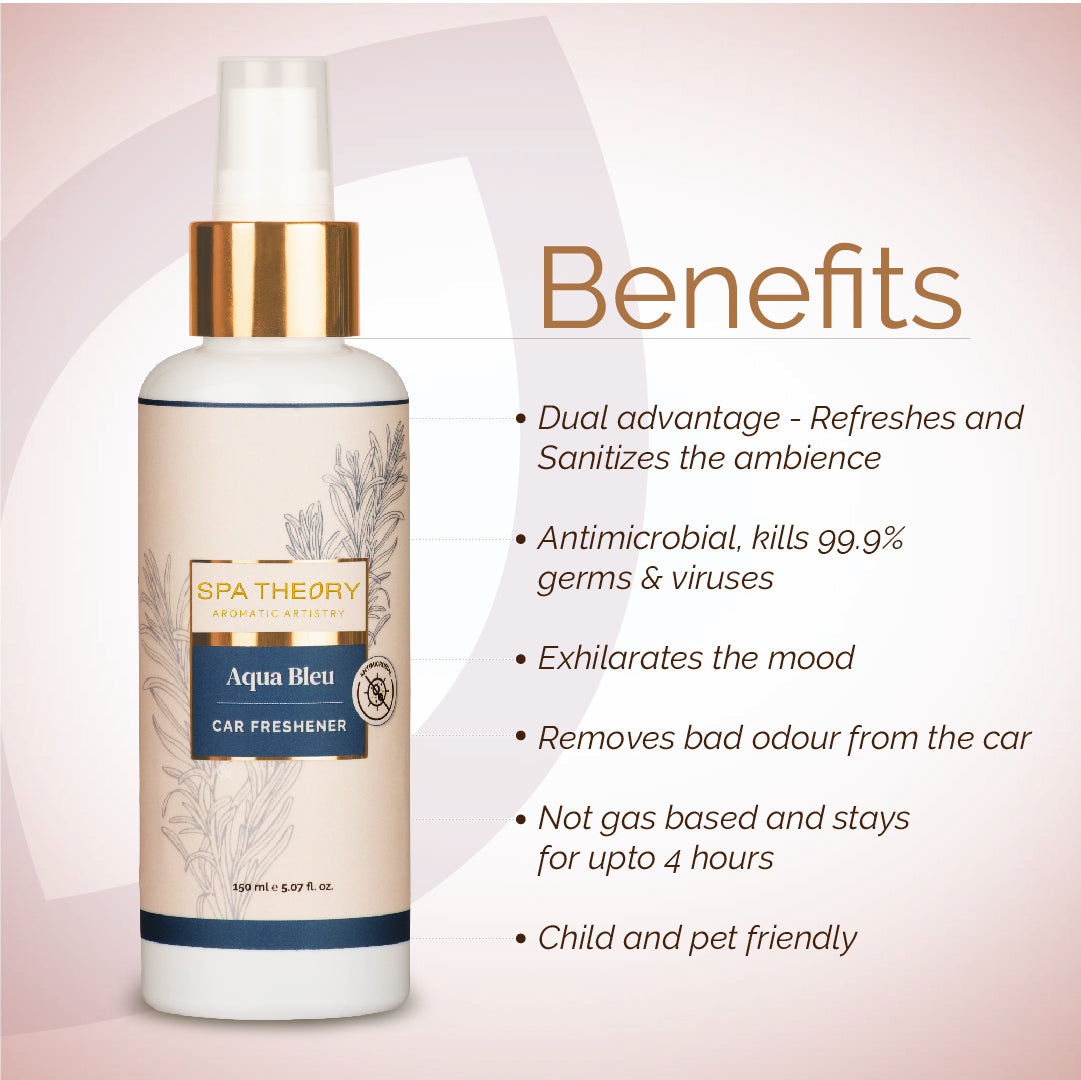 Spa Theory Aqua Bleu car freshener bottle