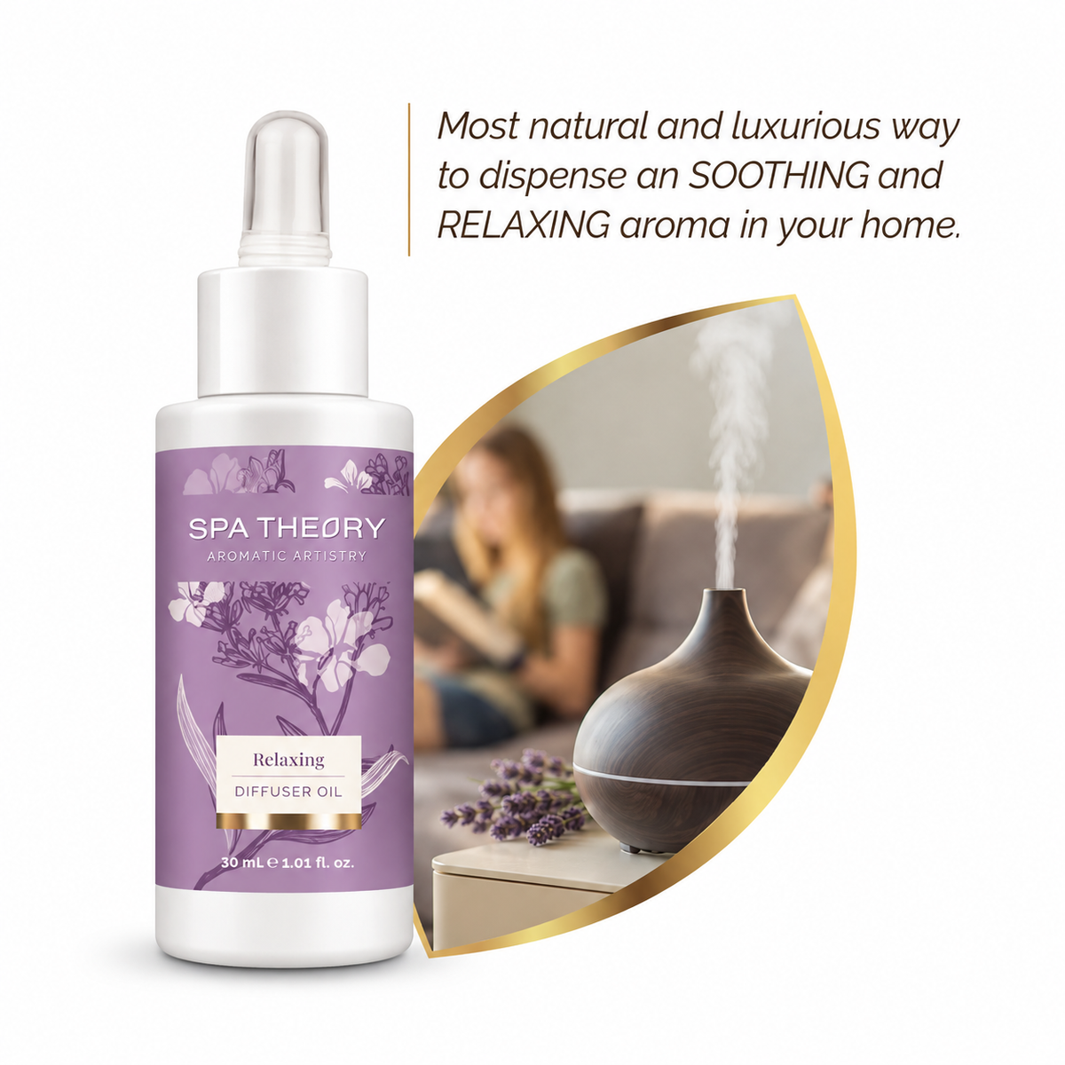 Relaxing Lavender & Holy Basil Diffuser Oil