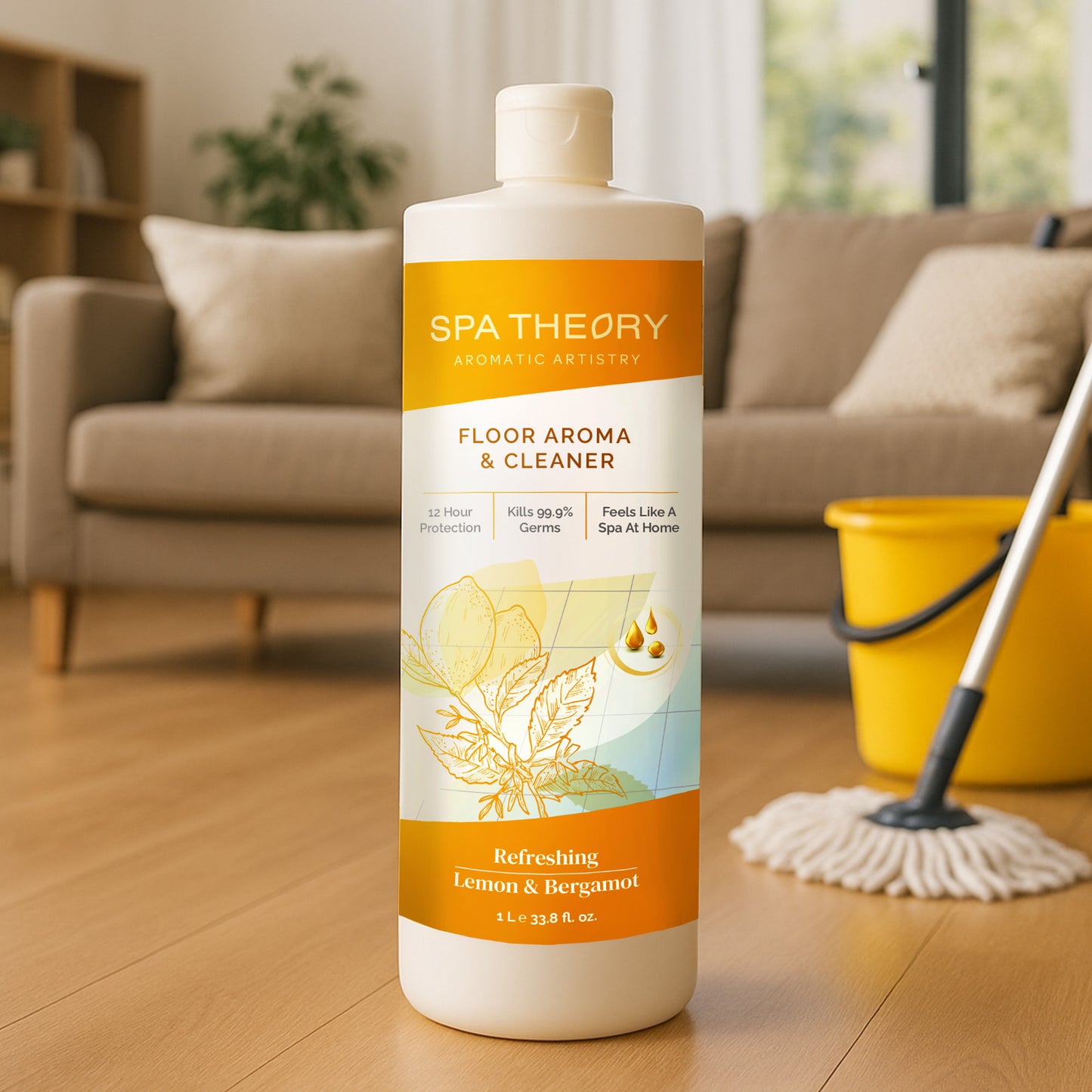Refreshing Lemon & Bergamot Floor Aroma & Cleaner