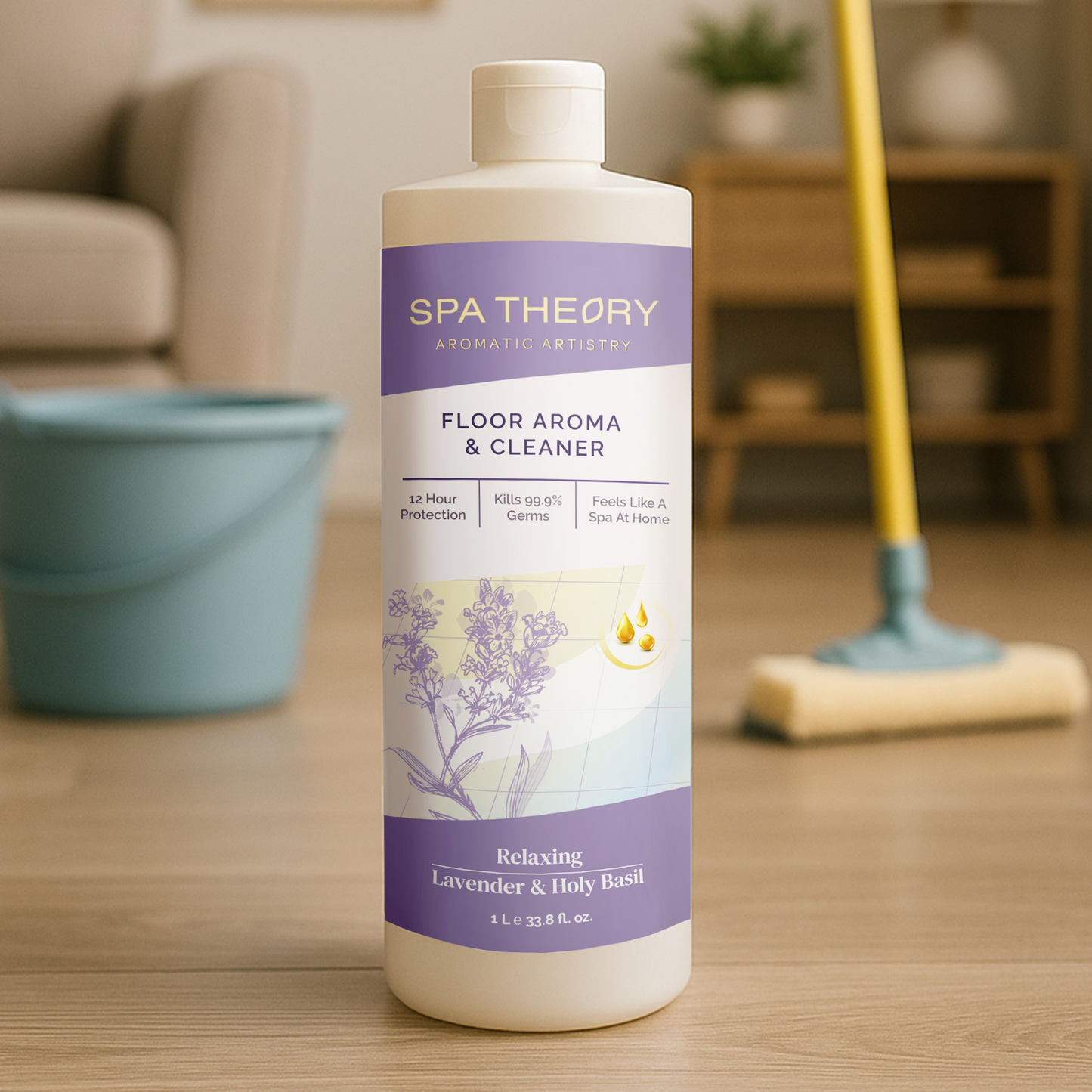 Relaxing Lavender & Holy Basil Floor Aroma & Cleaner