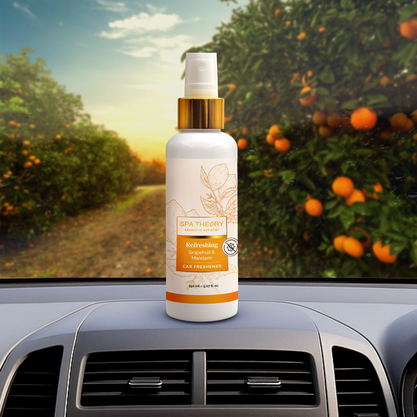 Refreshing Grapefruit & Mandarin Car Freshener