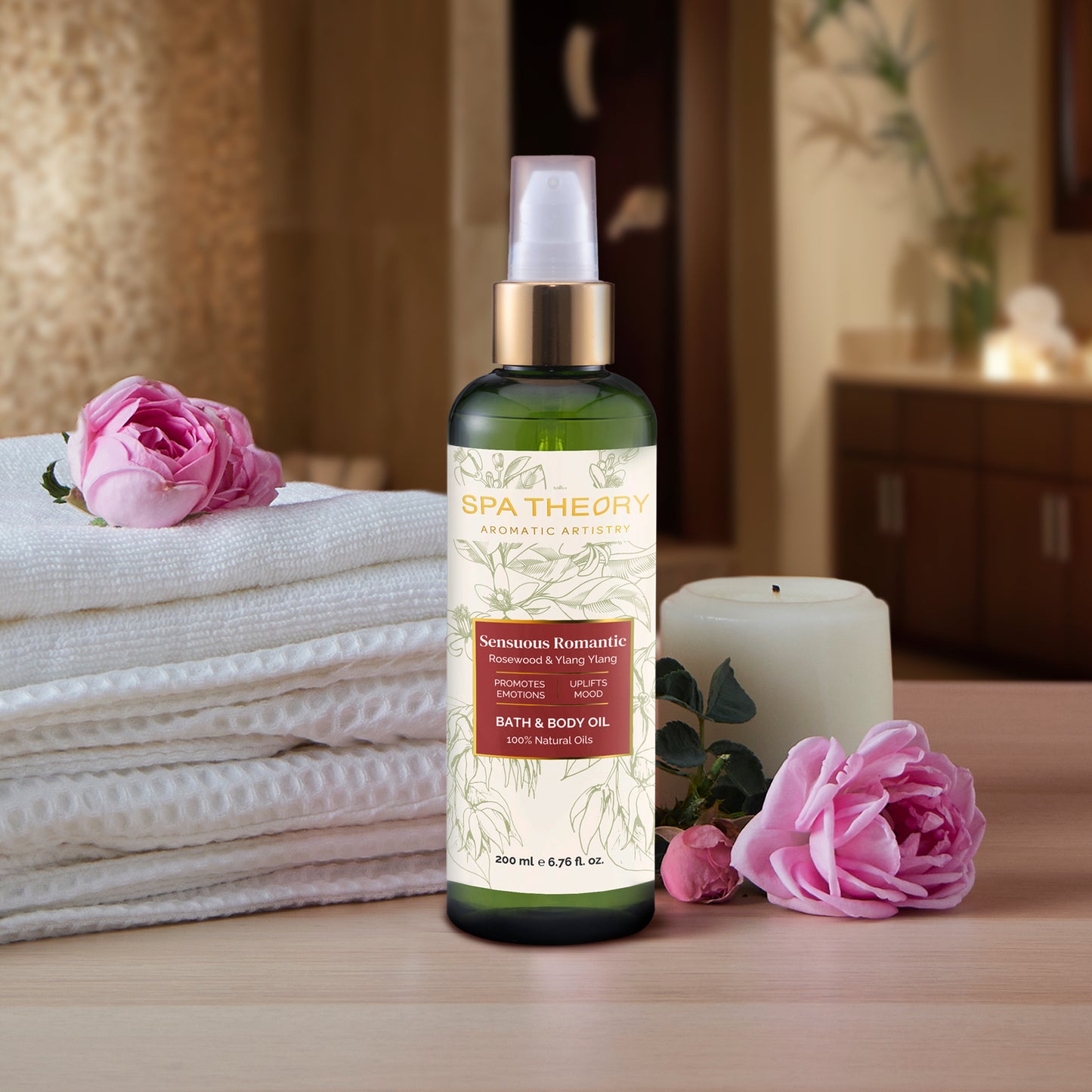 Sensuous Romantic Rosewood & Ylang Ylang Massage Oil