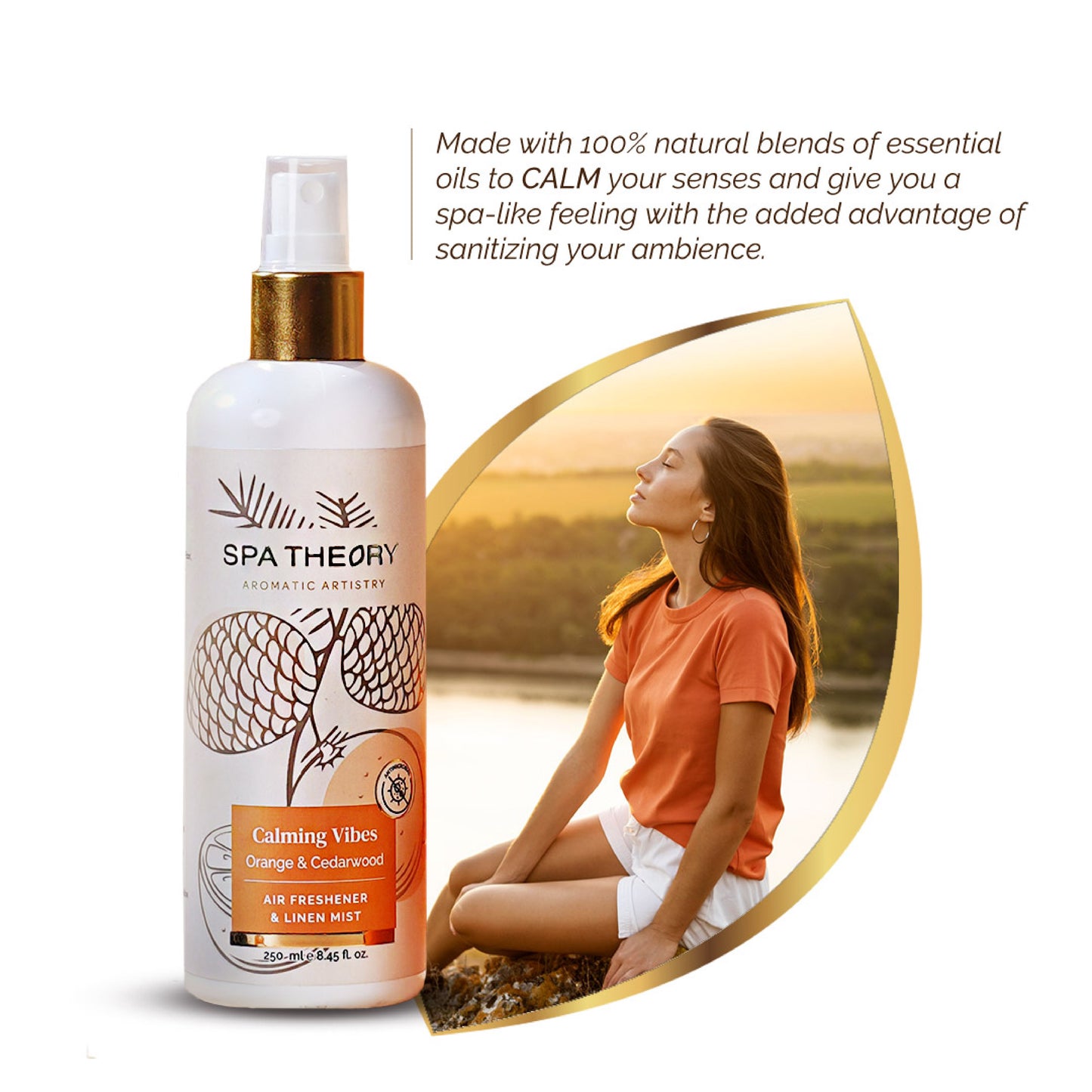 Calming Vibes Orange & Cedarwood Air Freshener & Linen Mist