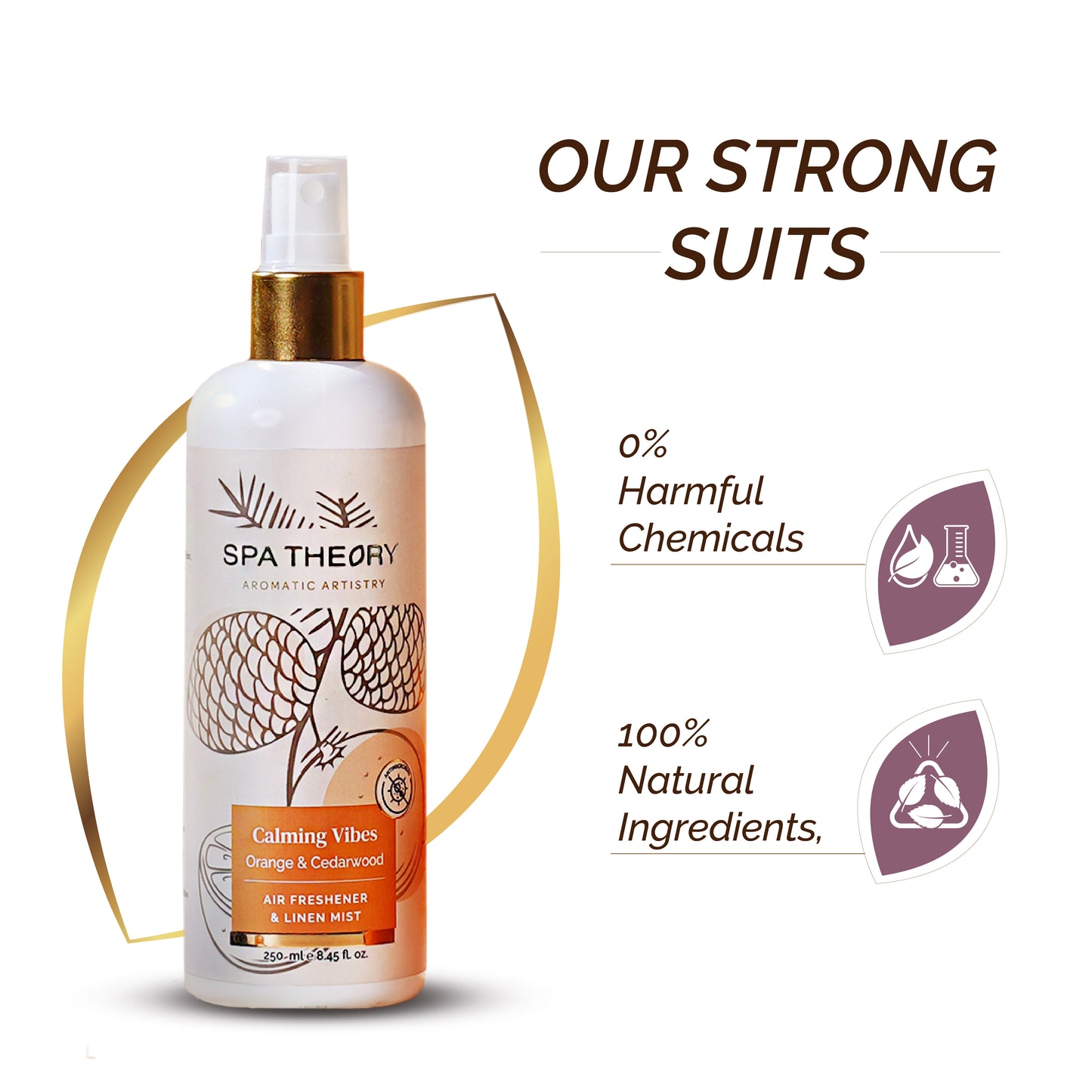 Calming Vibes Orange & Cedarwood Air Freshener & Linen Mist