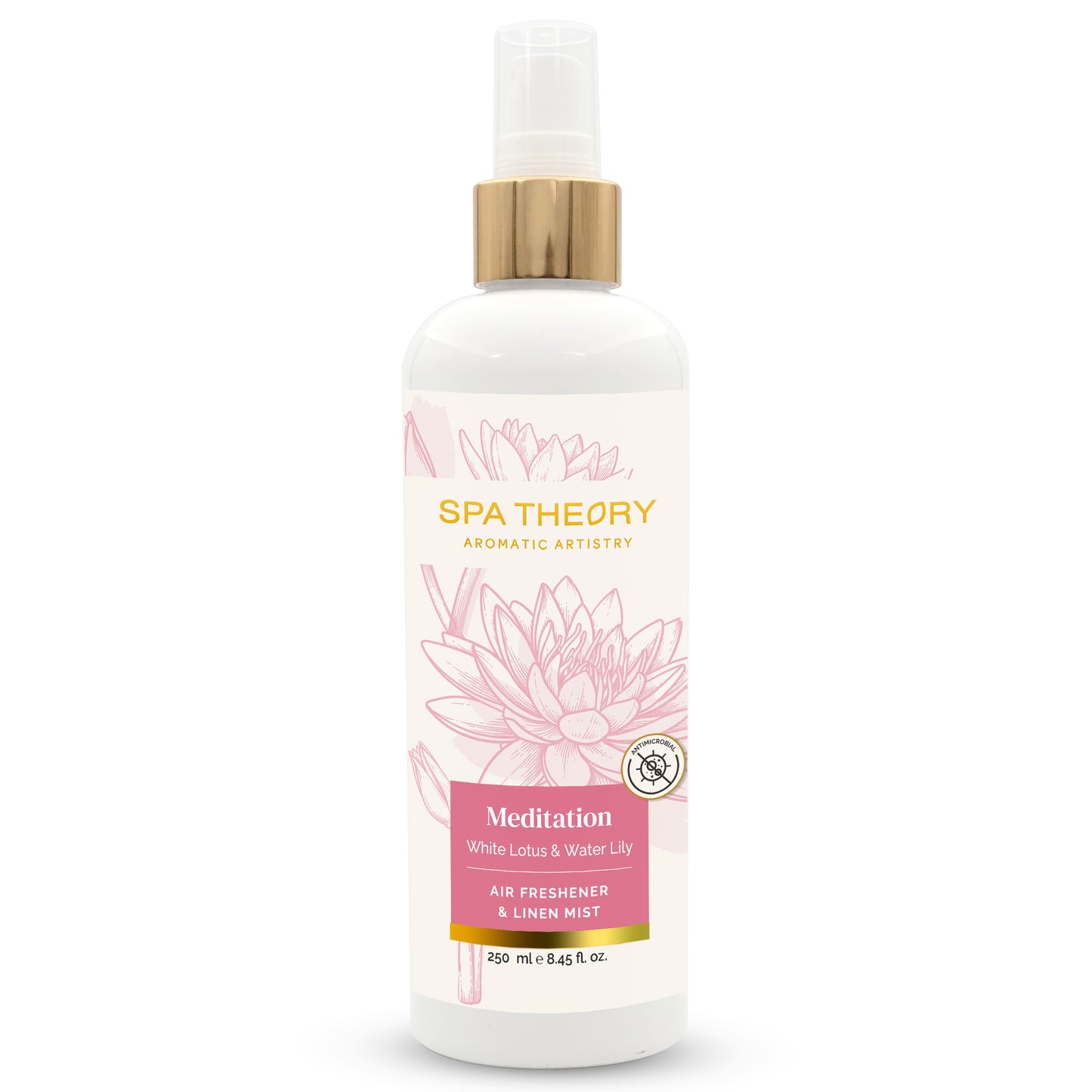 Meditation White Lotus and Water Lily Air Freshener & Linen Mist