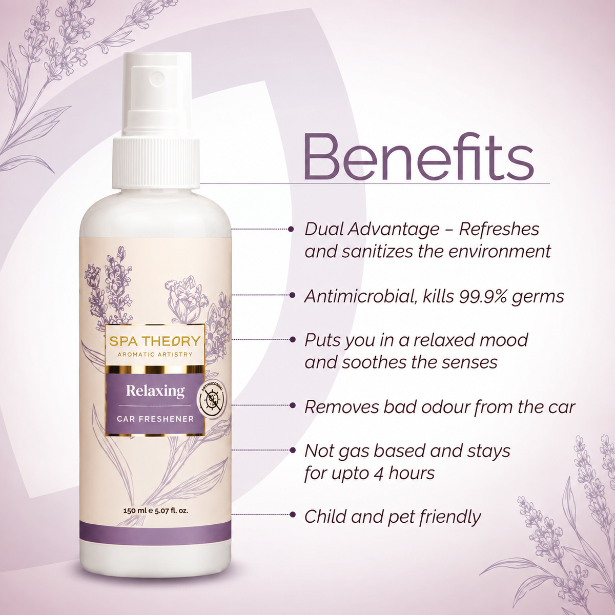 Relaxing Lavender & Holy Basil Car Freshener