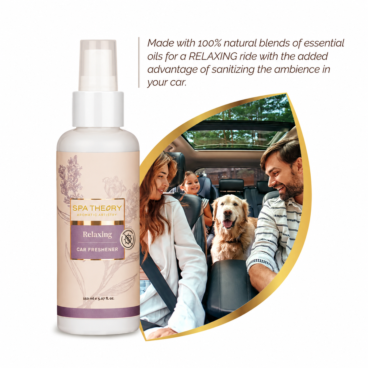 Relaxing Lavender & Holy Basil Car Freshener
