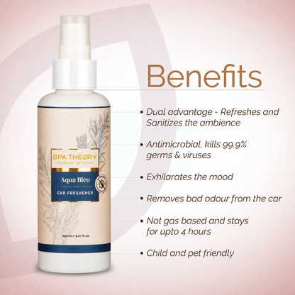 Aqua Bleu Rosemary & Lavender Car Freshener