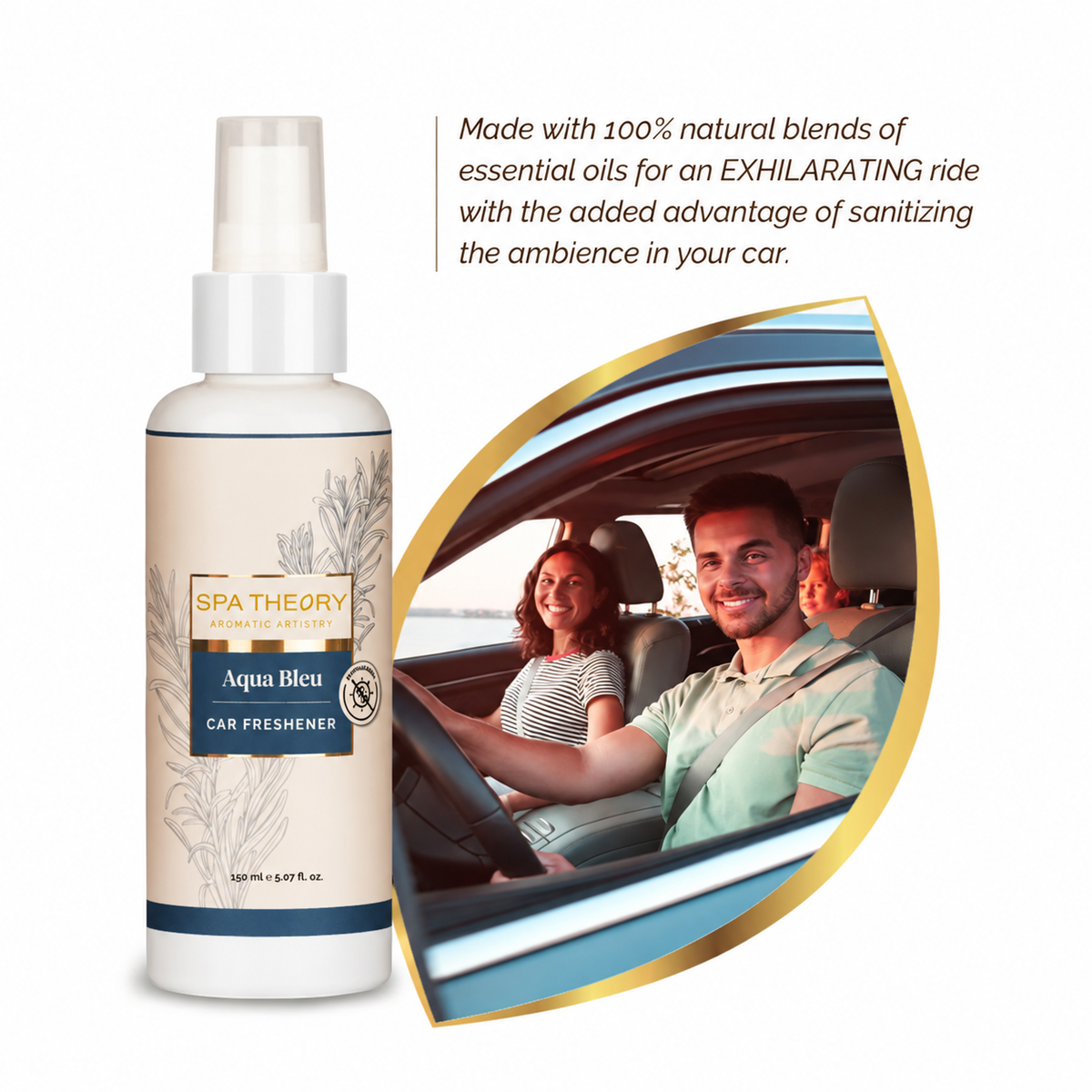 Aqua Bleu Rosemary & Lavender Car Freshener