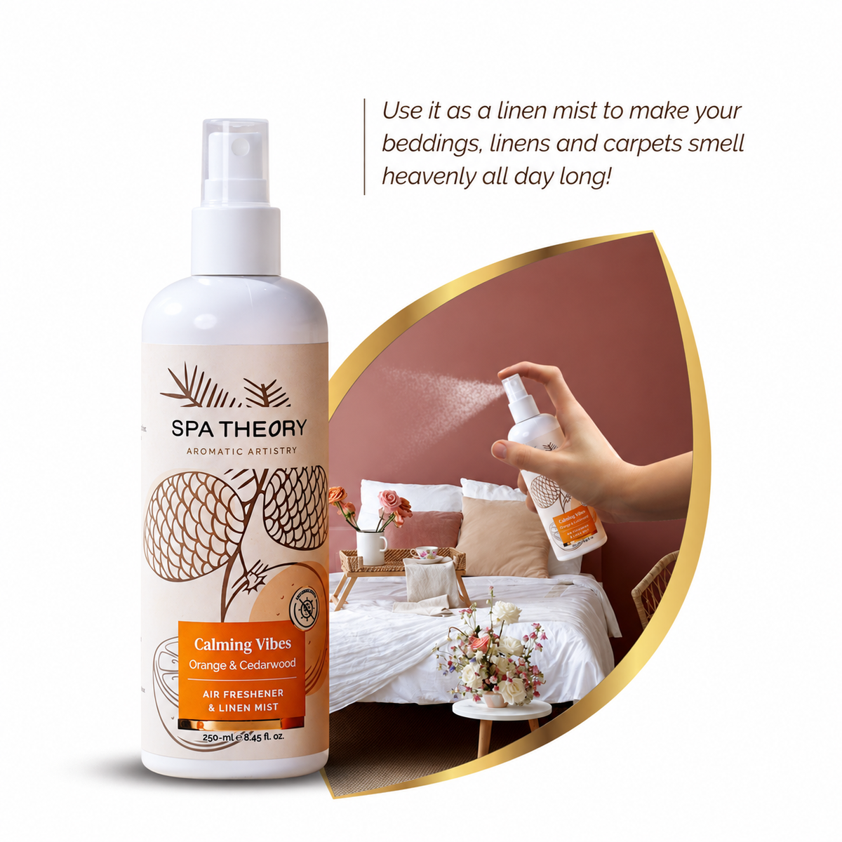 Calming Vibes Orange & Cedarwood Air Freshener & Linen Mist