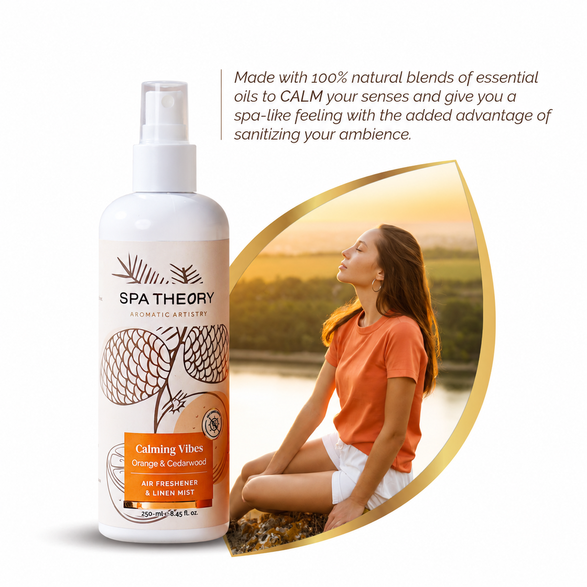 Calming Vibes Orange & Cedarwood Air Freshener & Linen Mist