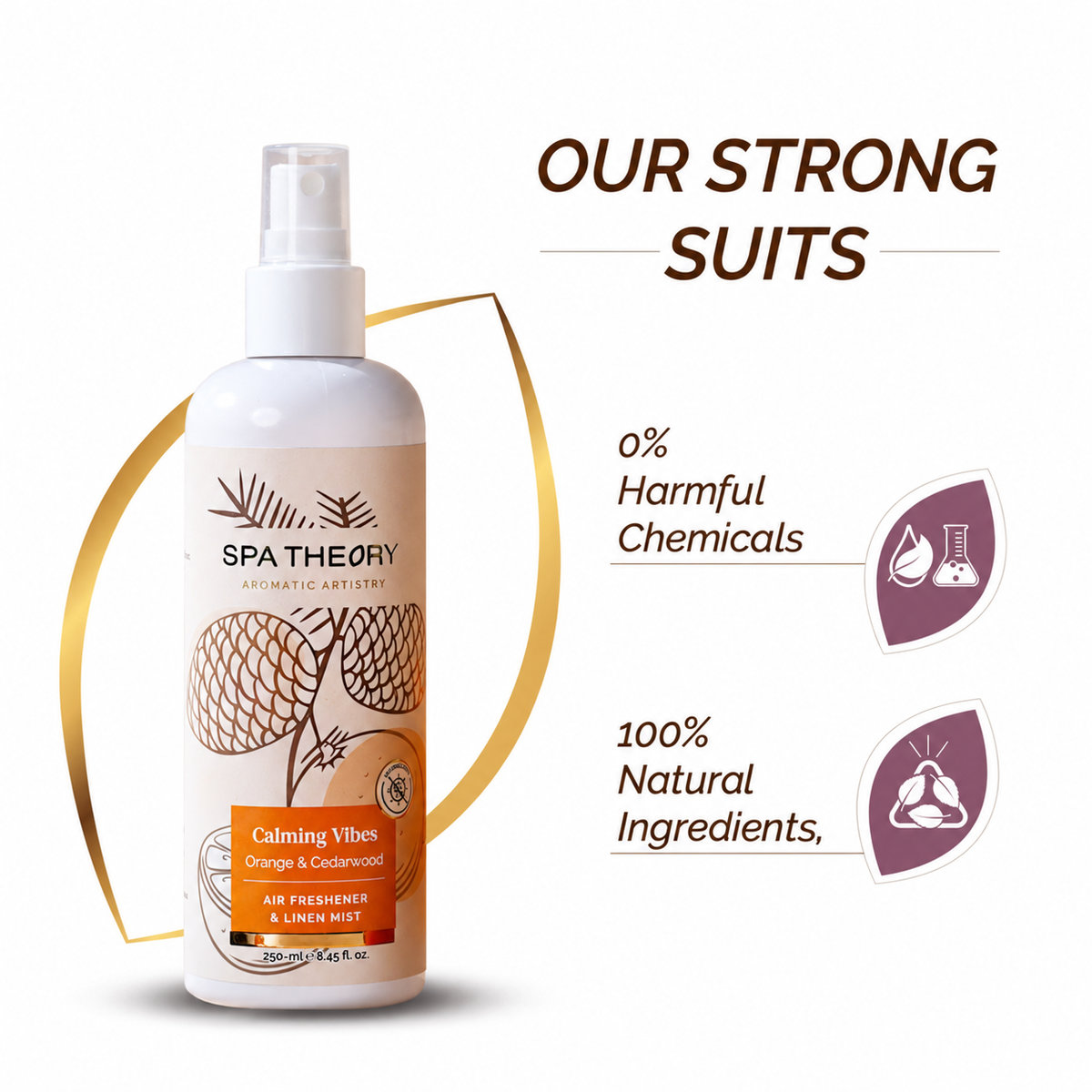 Calming Vibes Orange & Cedarwood Air Freshener & Linen Mist