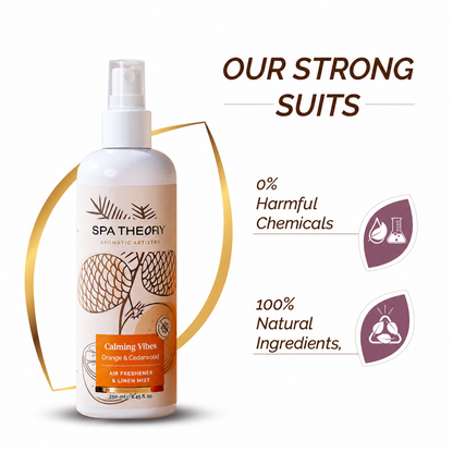 Calming Vibes Orange & Cedarwood Air Freshener & Linen Mist
