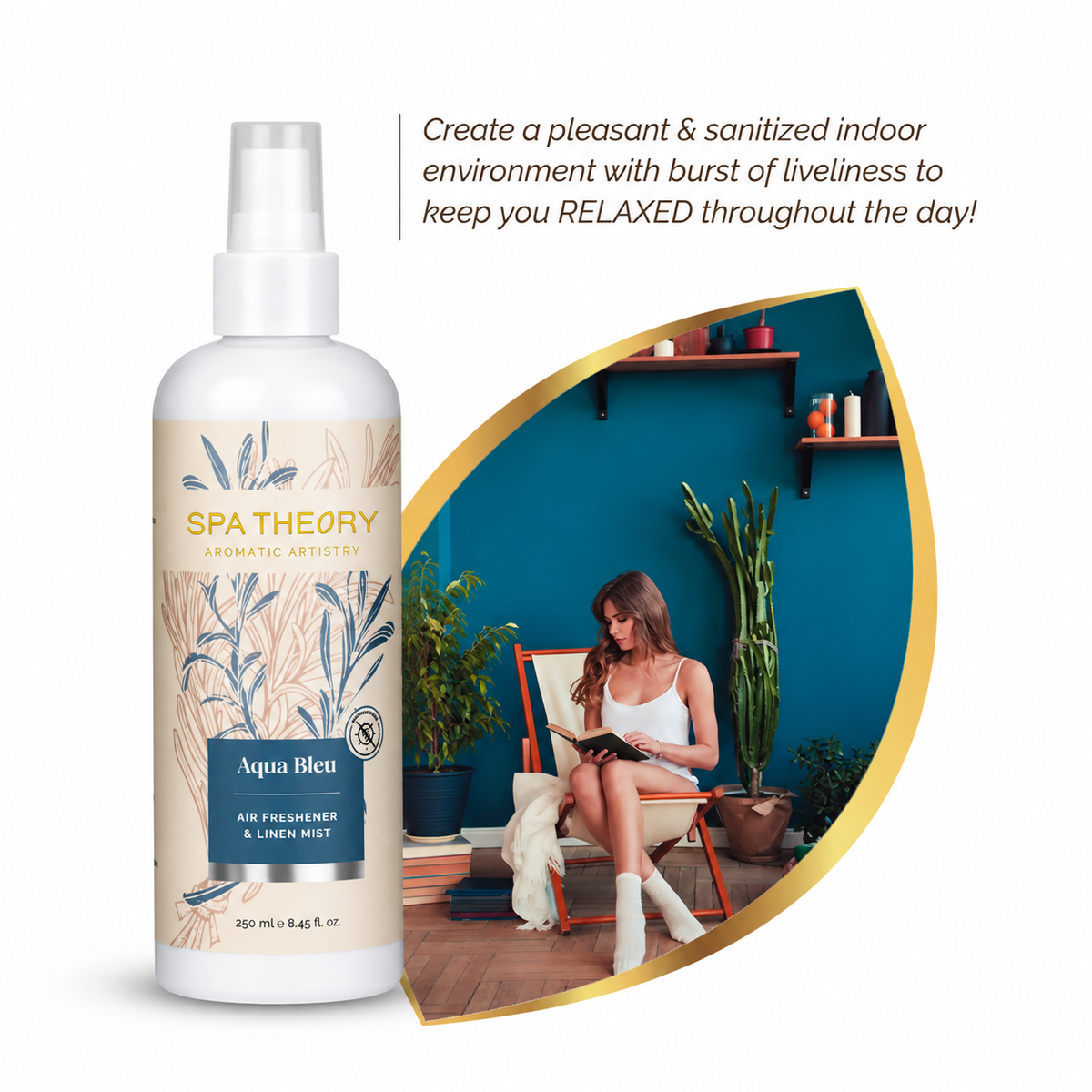 Aqua Bleu Rosemary & Lavender Air Freshener & Linen Mist