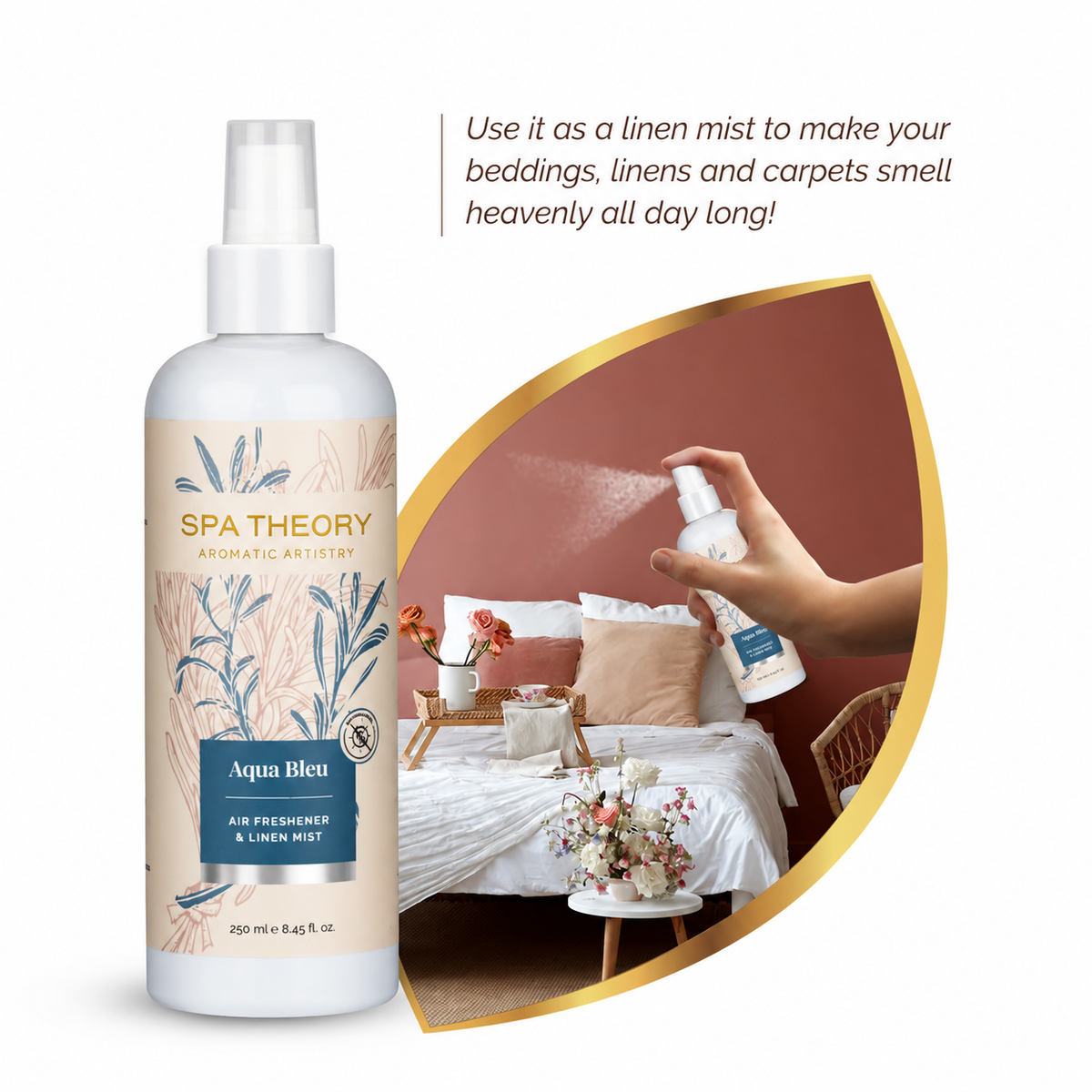 Aqua Bleu Rosemary & Lavender Air Freshener & Linen Mist