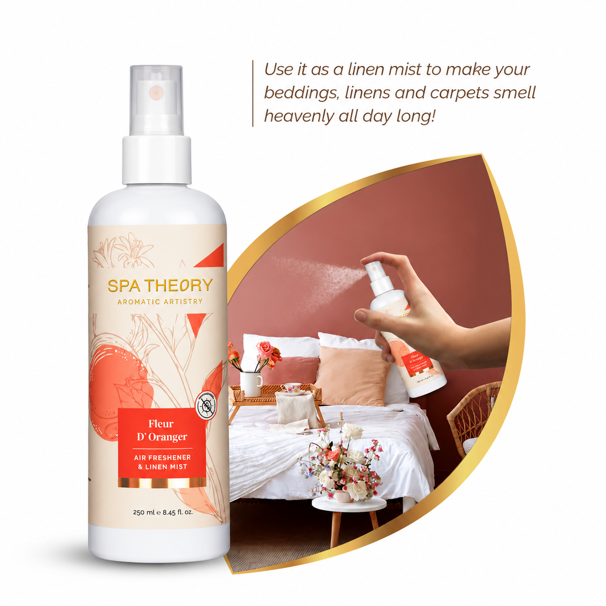Fleur D'Oranger Orange Blossom & Petitgrain Air Freshener & Linen Mist