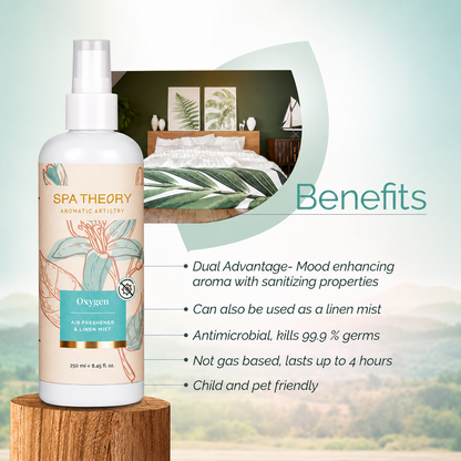 Oxygen Bergamot & Mint Leaves Air Freshener & Linen Mist