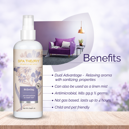 Relaxing Lavender & Holy Basil Air Freshener & Linen Mist