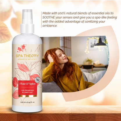 Fleur D' Spice Cedar of Virginia & Nutmeg Air Freshener & Linen Mist