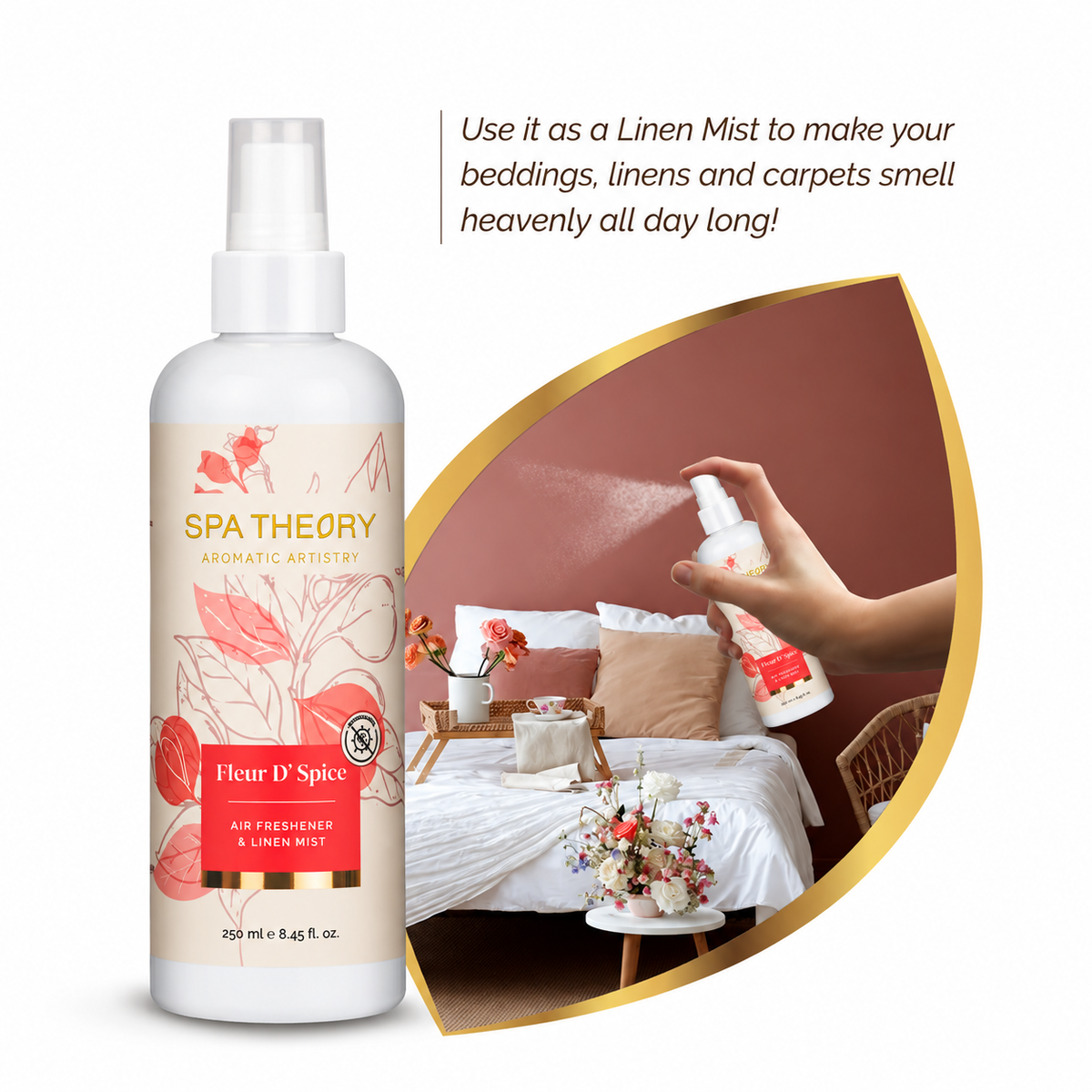 Fleur D' Spice Cedar of Virginia & Nutmeg Air Freshener & Linen Mist