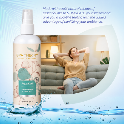 Aqua Cool Green Pear & Mint Leaves Air Freshener & Linen Mist