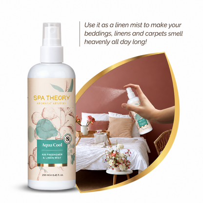 Aqua Cool Green Pear & Mint Leaves Air Freshener & Linen Mist