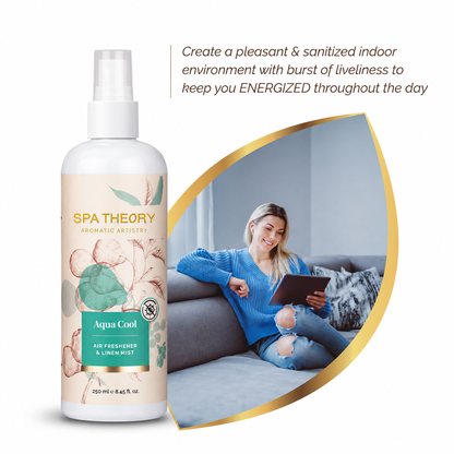 Aqua Cool Green Pear & Mint Leaves Air Freshener & Linen Mist