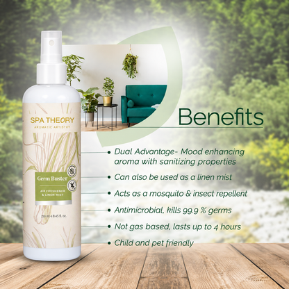 Germ Buster Lemongrass & Citronella Air Freshener & Linen Mist