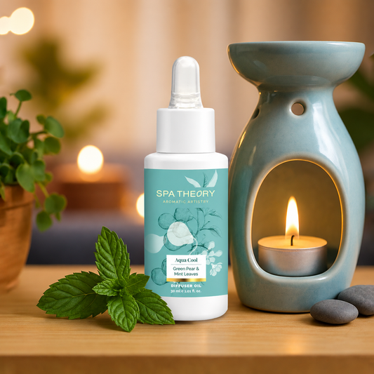 Aqua Cool Green Pear & Mint Leaves Diffuser Oil