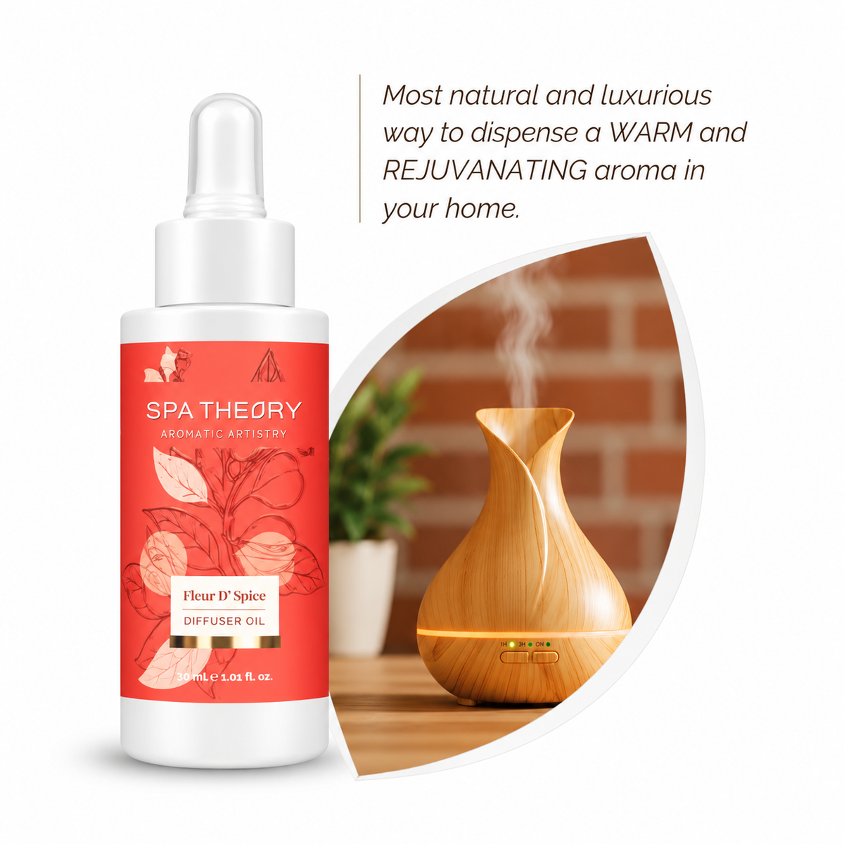 Fleur D'Spice Cedar of Virginia & Nutmeg Diffuser Oil