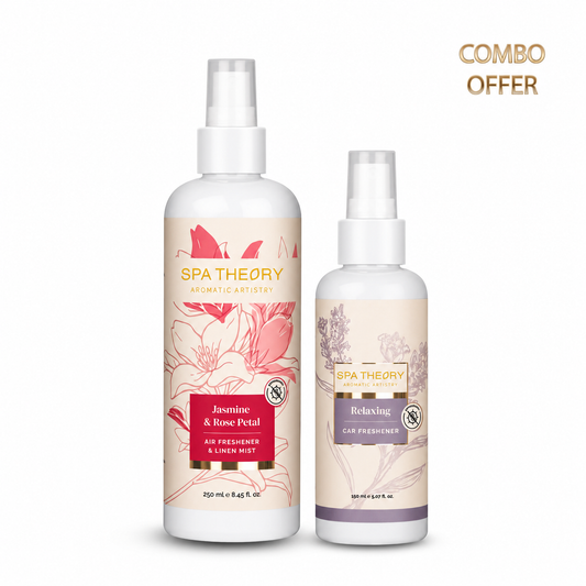 Jasmine & Rose Petal Air Freshener/Linen Mist & Relaxing Car Freshener