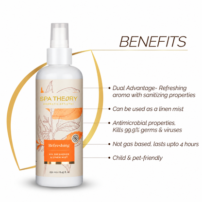 Refreshing Air Freshener/Linen Mist & Germ Buster Car Freshener