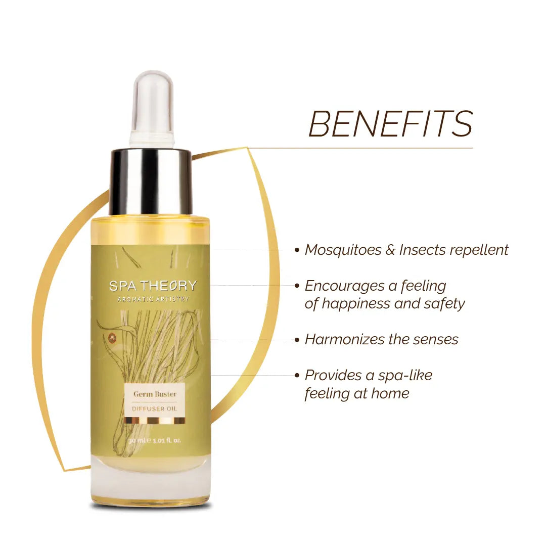 Germ Buster Lemongrass & Citronella Diffuser Oil