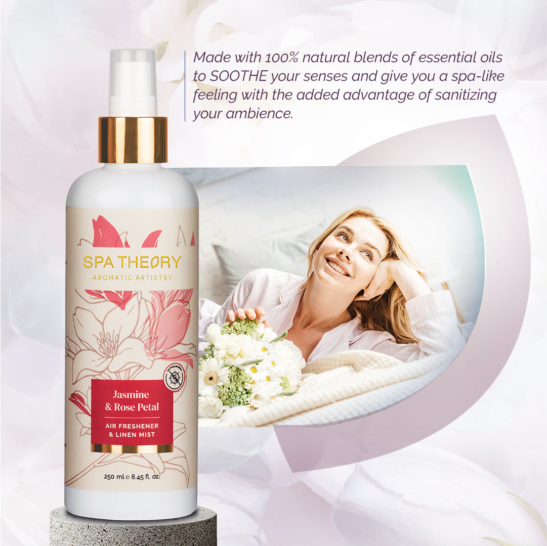 Rosmine Jasmine & Rose Petal Air Freshener & Linen Mist