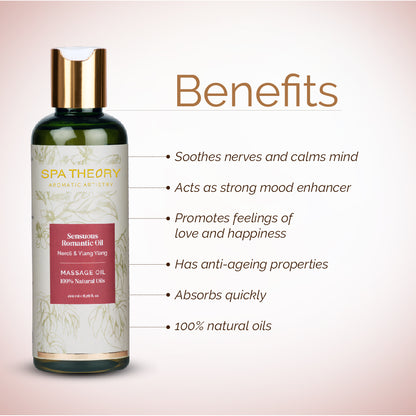 Sensuous Romantic Rosewood & Ylang Ylang  Massage Oil