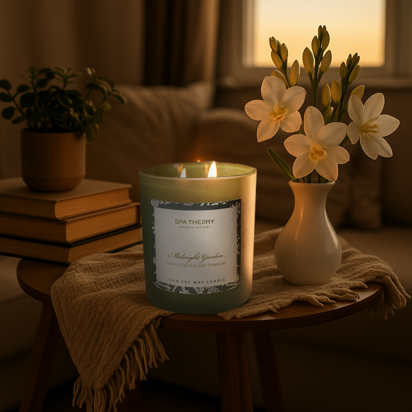 Aroma Candles - Midnight Garden  French Orchid & Tuberose