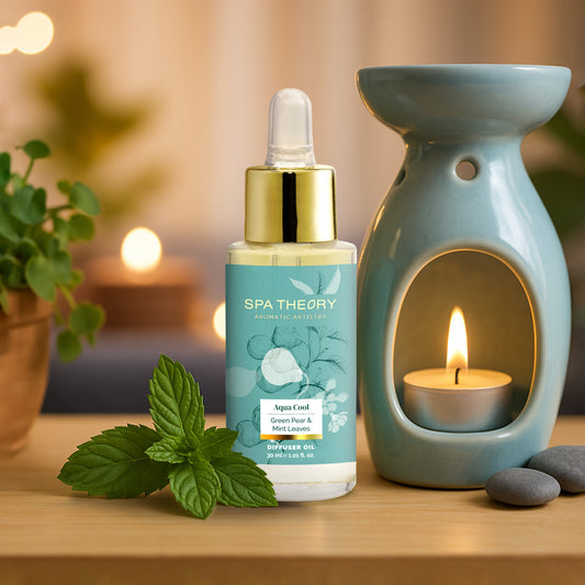 Aqua Cool Green Pear & Mint Leaves Diffuser Oil