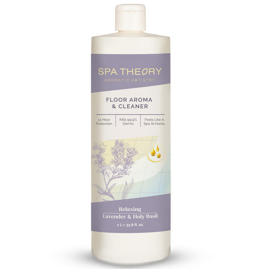 Germ-killing floor cleaner with a calming lavender and holy basil scent